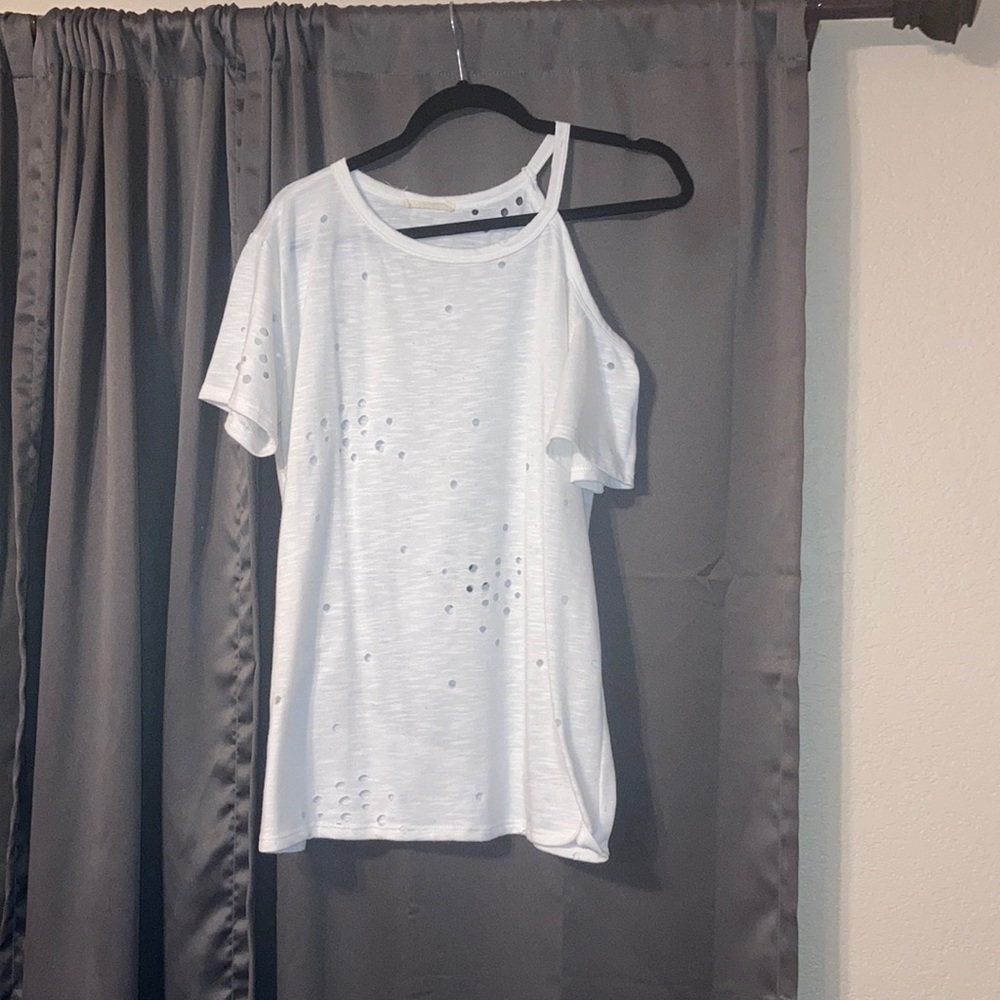 Distressed Overside Top